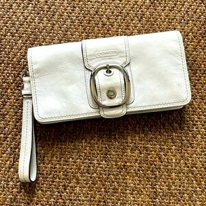 White Coach clutch bag